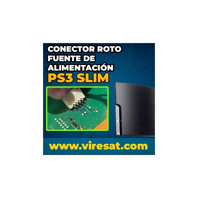 🔋 Reparación Conector Fuente de Alimentación PS3 Slim | Solución a Fallos de Encendido