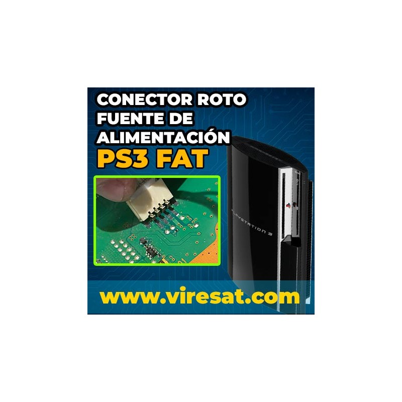 ⚡ Reparación Conector Roto Fuente de Alimentación PS3 Fat