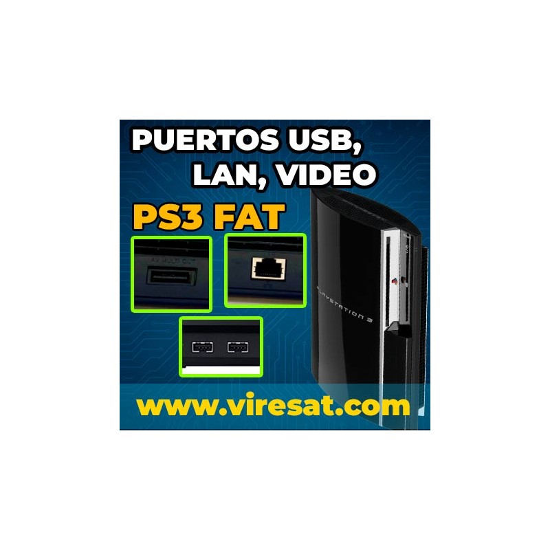 🔌 Reparación Puerto USB, Salida Video PS2 y LAN PS3 Fat | Solución a Fallos de Conexión