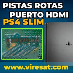 🧩 Reconstrucción Pistas HDMI PS4 Slim | Puerto Arrancado