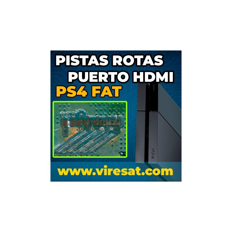 🧩 Reparar Pistas Dañadas HDMI PS4 Fat | Reconstrucción Puerto