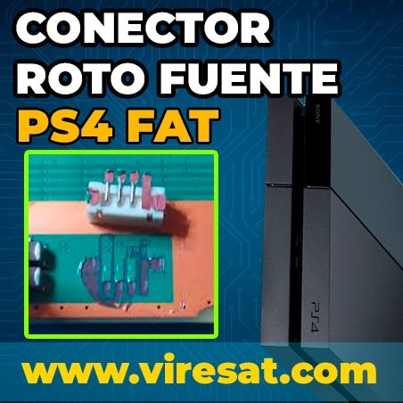 🔌 Reparar Conector Fuente PS4 Fat | pistas rotas arrancadas