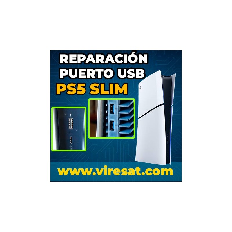 🔌 Reparación Puertos USB Rotos No Funcionan PS5 Slim