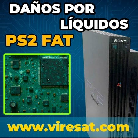 💧 Reparar PS2 FAT Mojada | Daños por Líquido o Humedad